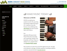 Tablet Screenshot of marincommunitymusicschool.org